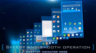 CM Launcher 3D на андроид телефон